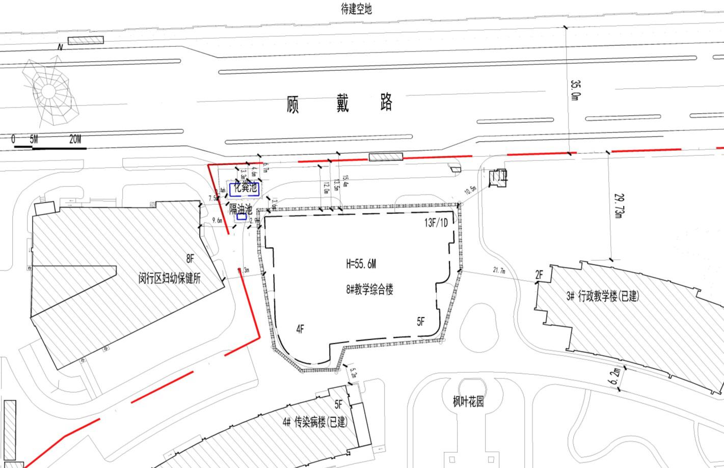 教学综合楼基坑周边房屋情况